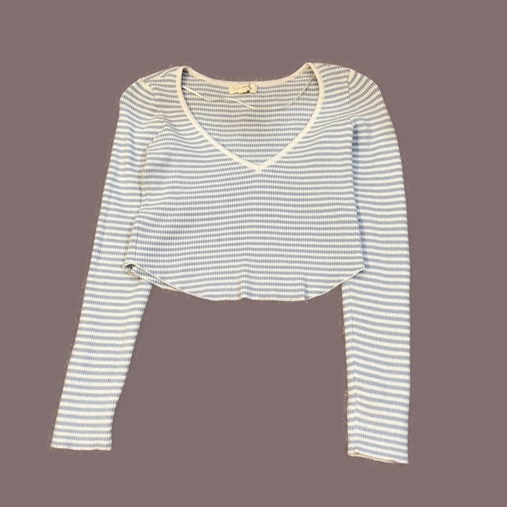 PacSun- La Hearts cropped long sleeve